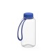 Trinkflasche Refresh klar-transparent inkl. Strap 0,7 l - transparent/blau
